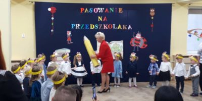 Pasowanie 3-latków z gr. „BIEDRONKI”