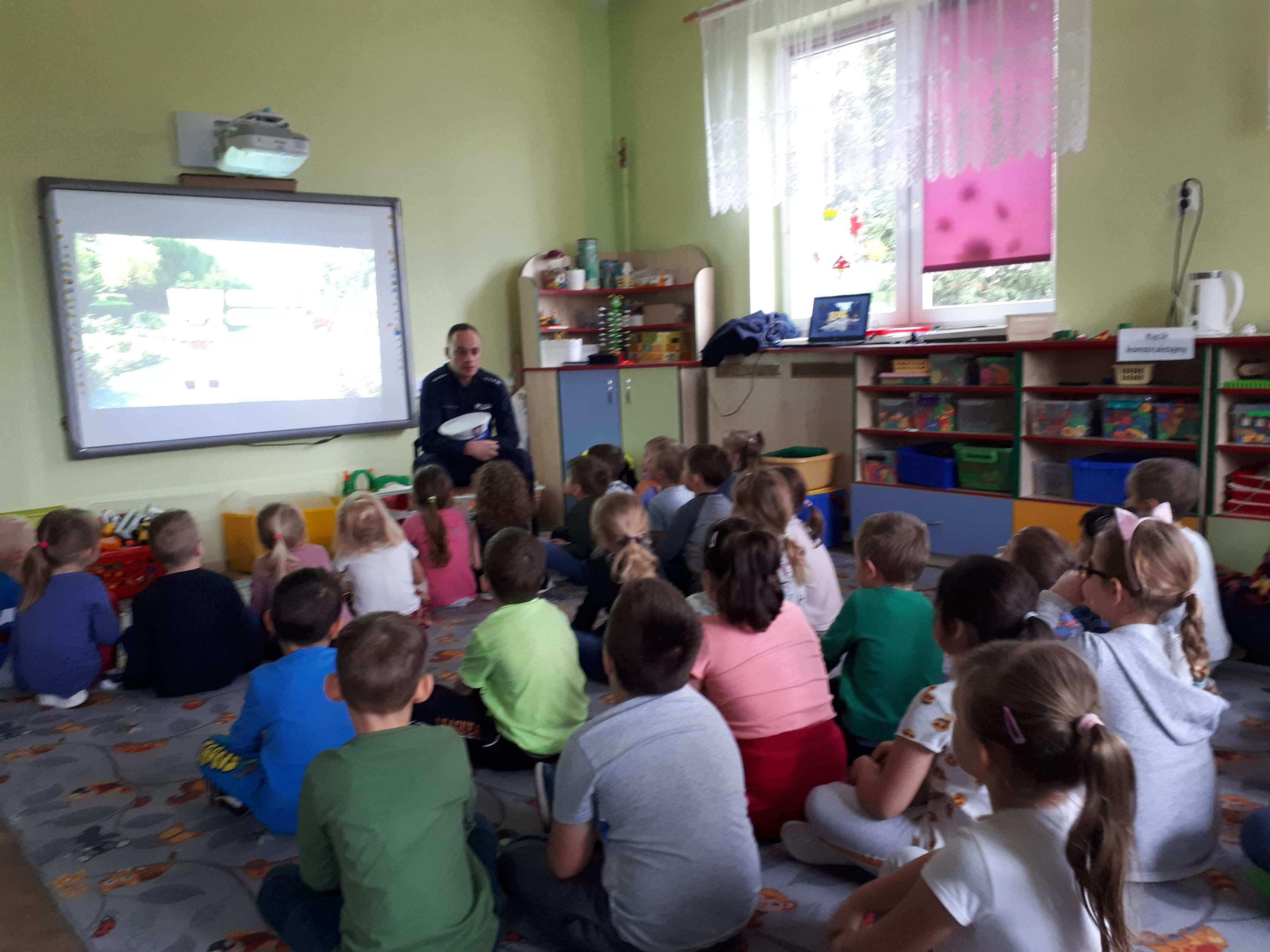 Wizyta policjantów w naszym przedszkolu.